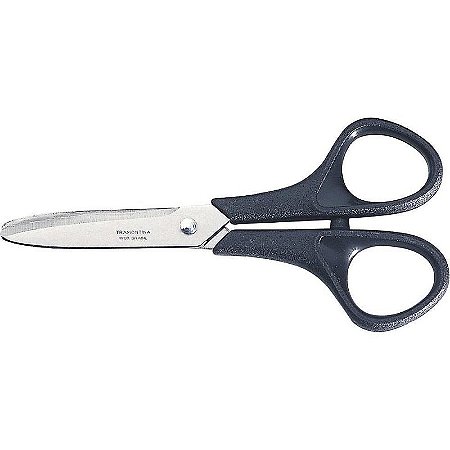 Tesoura Escolar Cabo Preto Supercort 5 Polegadas