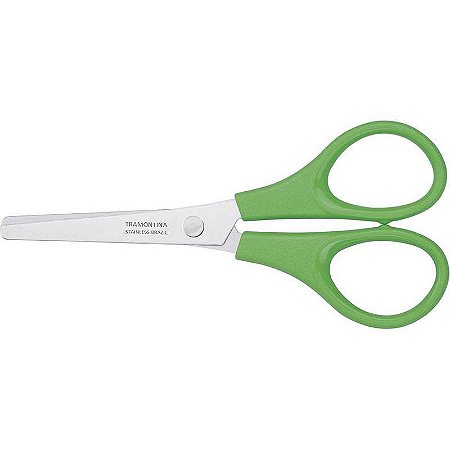 Tesoura Escolar Sem Ponta Colorida 4 Pol/10 Cm
