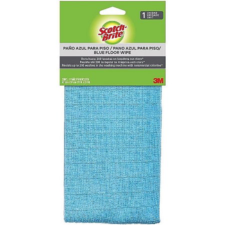 Pano De Limpeza Chao Azul Com 1 Blister