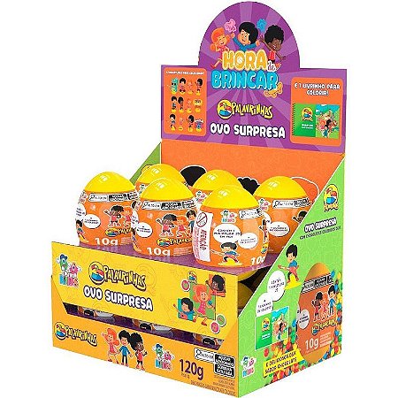 Doce Ovo Surpresa 3 Palavrinhas Dp.c/12
