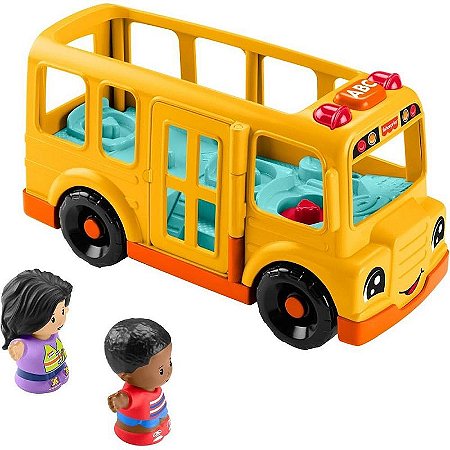 Fisher-price Little People Caminhão Escolar Som E Luz Com 2 Figuras