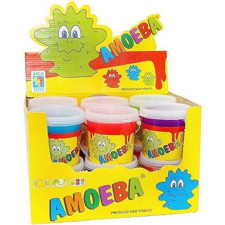 Slime Amoeba 110g Cores Sortidas Dpcom Pacote Com 24