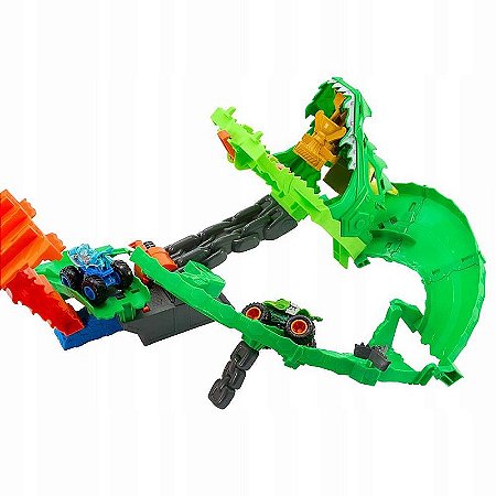 Hot Wheels Monster Trucks Destruicao Do Dragao