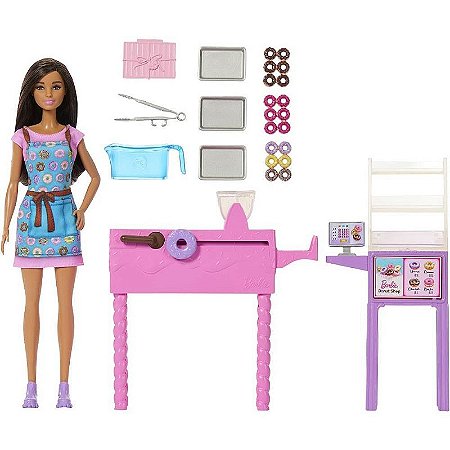 Barbie Profissões Loja De Donuts C/boneca