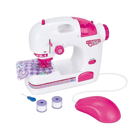 Brincando De Casinha Máquina De Costura Kit Com 5 Peças