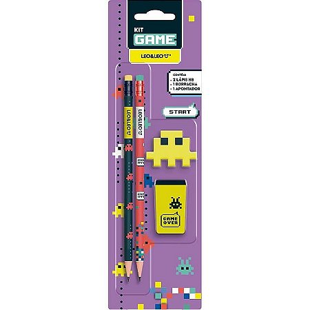 Kit Escolar Game Hb Com 04 Peças