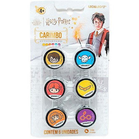 Carimbo Pedagógico Harry Potter 6 Modelos Blister Com 06