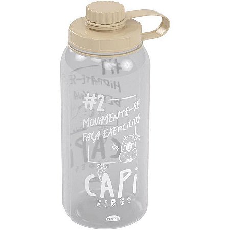 Garrafa Plástica Capivara Sport 1,5l Com Tampa Rosqueável