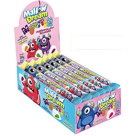 Doce Mallowdream Marshim Recheado - Display Com 24 Unidades