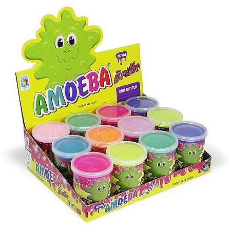 Slime Amoeba Brilho 110g   Display Com 12