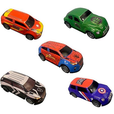 Carrinho Avengers Mini Pull Back