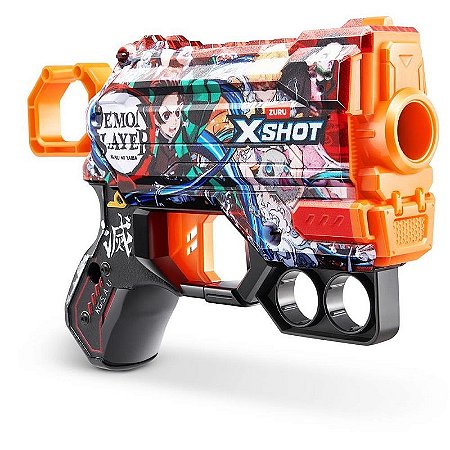 Lançador X-shot Skins Menace Com 8 Dardos - Alcance De 27 Metros