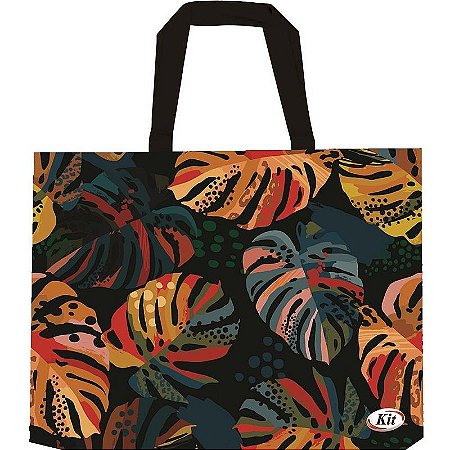 Sacola Plástica Shopping Bag 43x43x12cm Sortida (pacote Com 12)