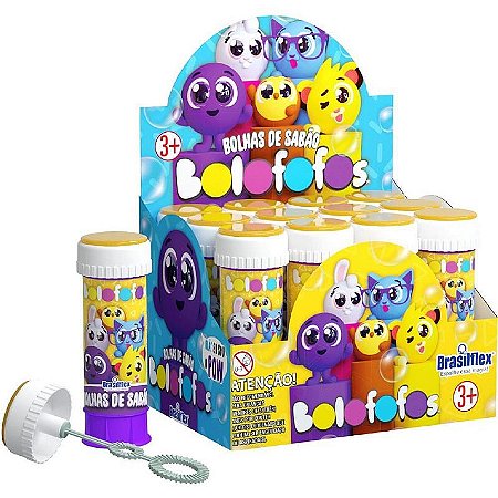 Bolha De Sabão Bolofofos 60ml Com Jogo Labirinto - Caixa Com 12 Unidades