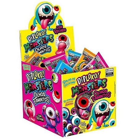 Doce Olhos Famintos Recheado Display Com 24