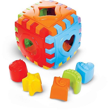 Brinquedo Educativo Baby Cube Com Blocos Coloridos
