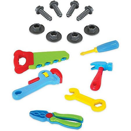 Kit Brincando De Profissões Com Super Ferramentas - 14 Peças