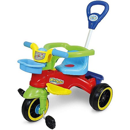 Triciclo Play Trike Colorido 2 Em 1
