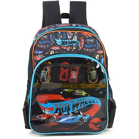 Mochila Infantil Hot Wheels Grande - 41x30x14cm