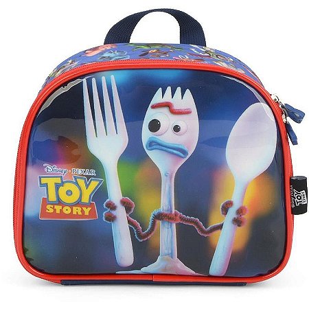 Lancheira Térmica Toy Story Mão E Costas Azul
