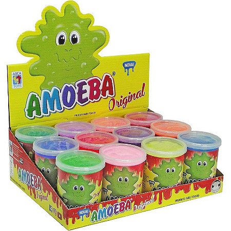 Slime Amoeba 110g Cores Sortidas Display Com 12