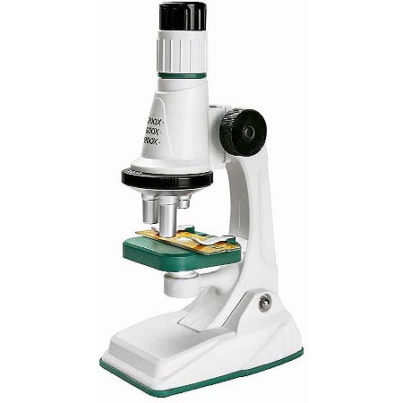 Brincando De Profissões Microscópio 22cm Até 1200x Com Iluminação Led