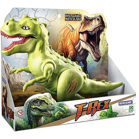 Dinossauro T-rex Articulado Brinquedo Interativo E Realista