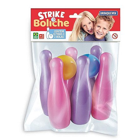 Boliche Strike Solapa Menina Diversão E Coordenação Motora