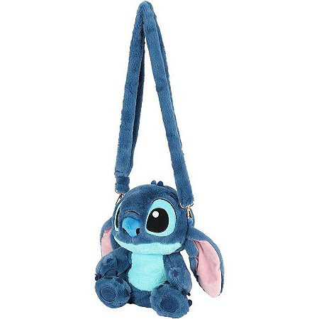 Mochila Infantil Stitch De Ombro E Costa Em Pelúcia