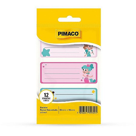 Etiqueta Escolar Reino Encantado 80x30mm 4fls Ct.c/03