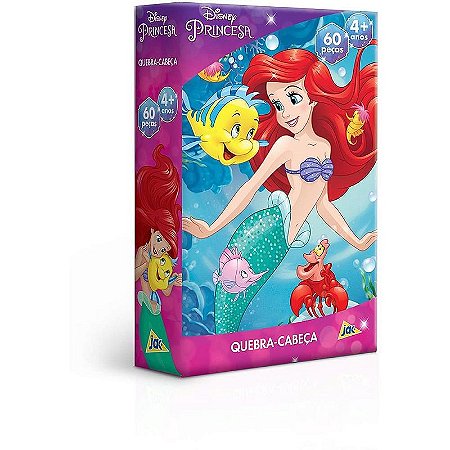 Quebra-cabeça Cartonado Ariel 60 Peças