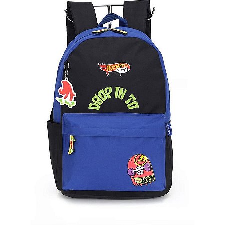 Mochila Hot Wheels Skate G Azul