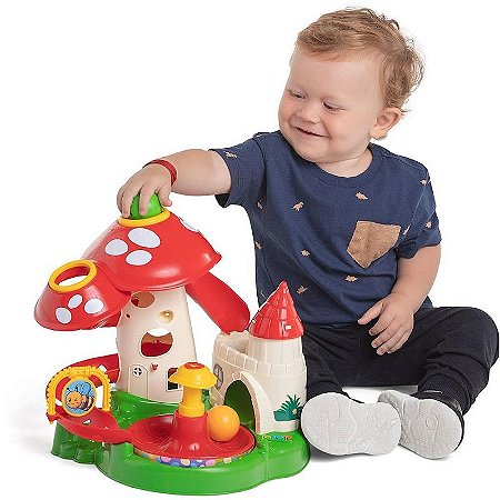 Brinquedo Para Bebê Belo Cogumelo
