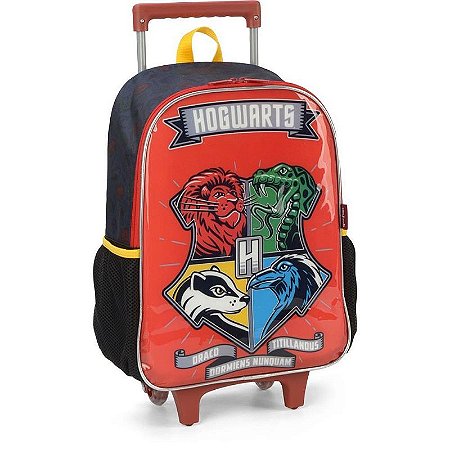 Mochila Infantil Com Rodinha Harry Potter M Vermelha