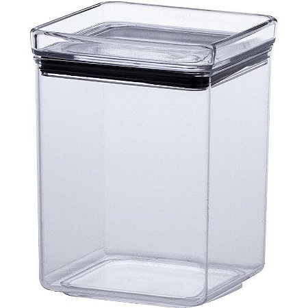 Pote Acrílico Hermetic 1000ml Lumini Quadra