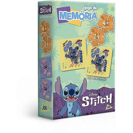 Jogo Da Memória Stitch Com Cartelas Coloridas