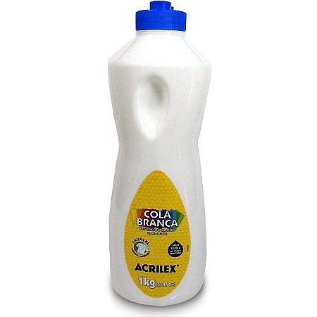Cola Escolar Branca 1kg Pacote Com 03