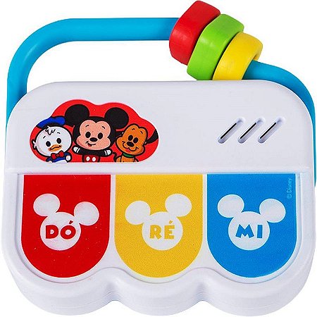 Brinquedo Para Bebê Mickey Teclado C/mordedor Musi