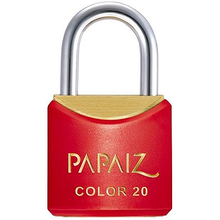Cadeado Colorido Vermelho Sm Cr20 20mm