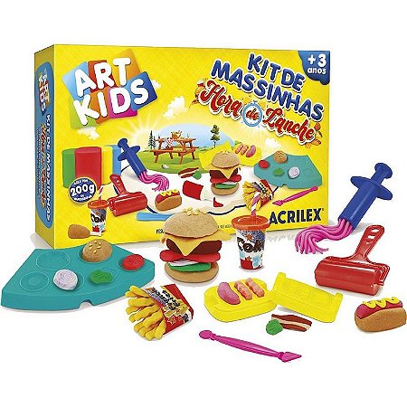 Massa Para Modelar Criativa Art Kids Hora Do Lanche 200g