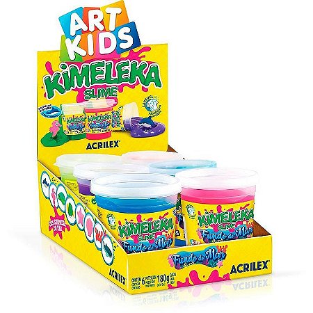 Slime Kimeleka Fundo Do Mar 180g - Caixa Com 6