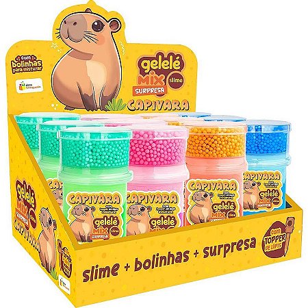 Slime Gelele Mix Surpresa Capivara Dp.c/12
