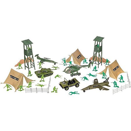 Miniatura Colecionável Forcas Armadas Playset 75 Peças