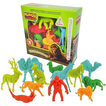 Miniatura Colecionavel Zoologico C/18figuras E Cercas