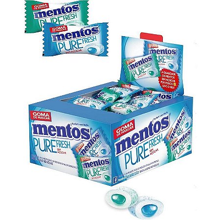Goma De Mascar Mentos Pure Fresh Mint 2g Dp.c/60