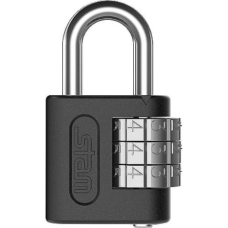 Cadeado Segredo 25mm Preto Fosco