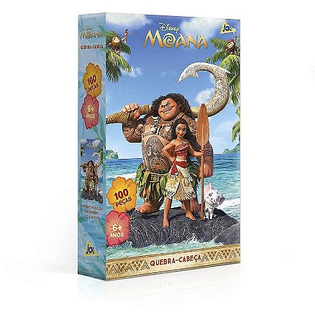 Quebra-cabeça Cartonado Moana 100pecas