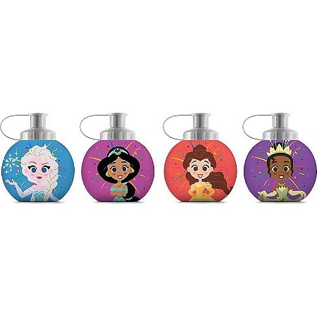 Squeeze Princesas Bola Disney 250ml Pacote Com 4