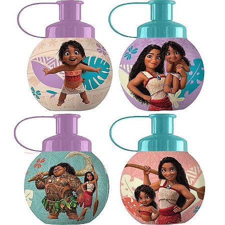Squeeze Moana Bolinha 250ml Pacote Com 4 Unidades