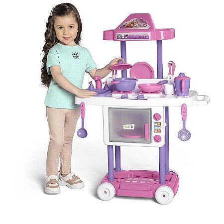 Brincando De Casinha Riva Chef Completa Rosa